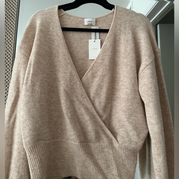 Aritzia Wilfred Dear Sweater - Heather Light Oatmeal - Picture 8 of 11